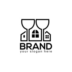 Restaurant logo vector. Flat design. Vector Illustration on white background