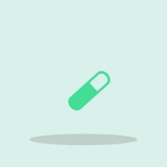 Pill vector icon illustration sign