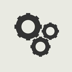 Gear vector icon illustration sign