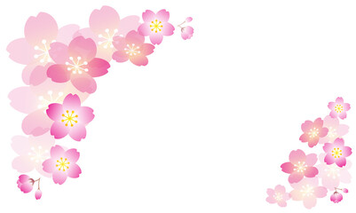 桜の花のフレーム