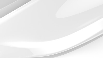 Abstract white background. Abstract white leafs. 3D. 3D rendering