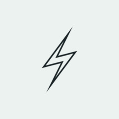 Lightening flash vector icon illustration sign