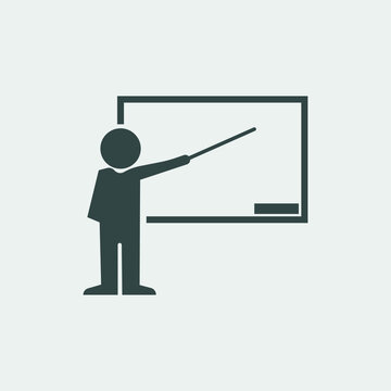 Lecturer vector icon illustration sign