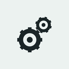 Gear vector icon illustration sign