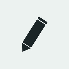 Pencil vector icon illustration sign