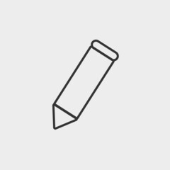 Fototapeta premium Pencil vector icon illustration sign