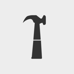 Hammer vector icon illustration sign