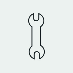 Wrench vector icon illustration sign