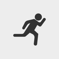 Fototapeta na wymiar Runner vector icon illustration sign