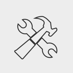 Tools vector icon illustration sign