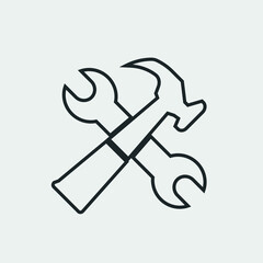 Tools vector icon illustration sign