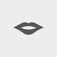 Lips vector icon illustration sign