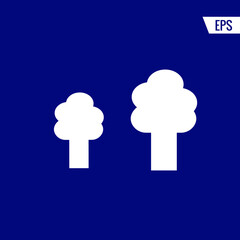 Park trees vector icon illustration sign