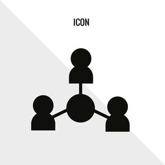 Connection vector icon illustration sign