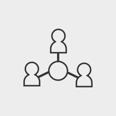 Connection vector icon illustration sign