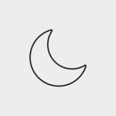 Naklejka na ściany i meble Moon vector icon illustration sign