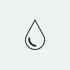 Water drop vector icon illustration sign