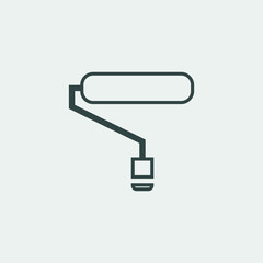 Paint roller vector icon illustration sign