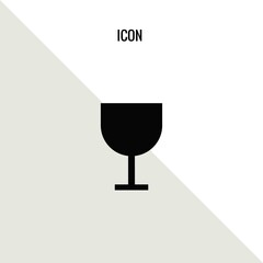 Wine glass vector icon illustration sign