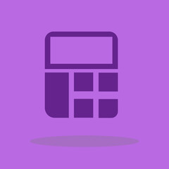 Fototapeta premium Calculator vector icon illustration sign