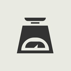 Weight vector icon illustration sign
