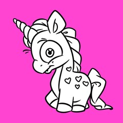 Little pony animal character illustration cartoon