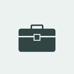 Brief case vector icon illustration sign