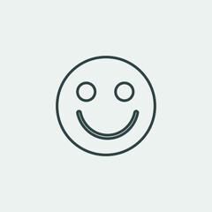 Fototapeta premium Smiley face vector icon illustration sign