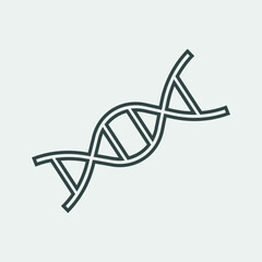 DNA vector icon illustration sign