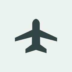 Airplane vector icon illustration sign