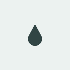 Oil drop vector icon illustration sign