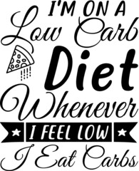 I m on a low carb diet whenever I feel low I eat carbs