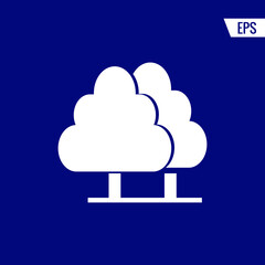 Trees vector icon illustration sign