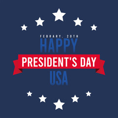 Colored president day template with stars Vector