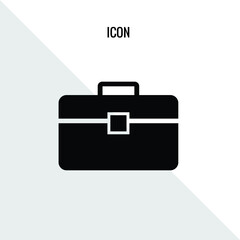 Brief case vector icon illustration sign