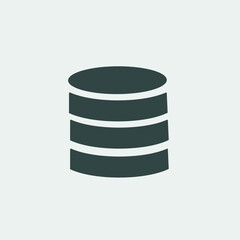 Data base vector icon illustration sign