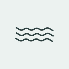Waves vector icon illustration sign
