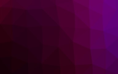 Dark Purple vector shining triangular template.