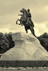 The bronze Horseman on the Senate square