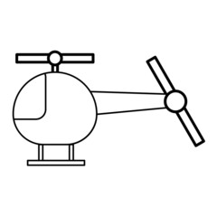 Cartoon black helicopter. technology background. Vector illustration. stock image.