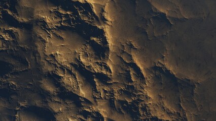Fototapeta premium texture of a distant planet, texture of an exo-planet, realistic texture of the surface of an alien planet, top view of the planet surface, abstract texture 3d render 