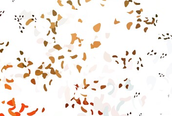 Light Orange vector backdrop with abstract shapes.
