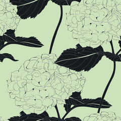 Beautiful seamless pattern with floral background.