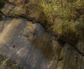 River landscape in Madrid Spain