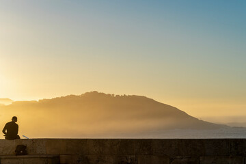 Sunset landscape in La Coru&ntilde;a Spain