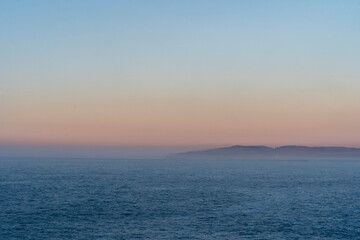 Sunset landscape in La Coruña Spain
