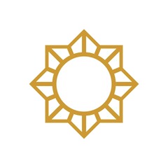 Islamic Ornament - Vector Flat Design Illustration : Suitable for Islamic Theme and Other Graphic Related Assets.