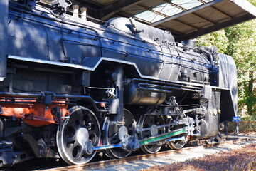 Obraz premium 国鉄時代の蒸気機関車 D52型 403号