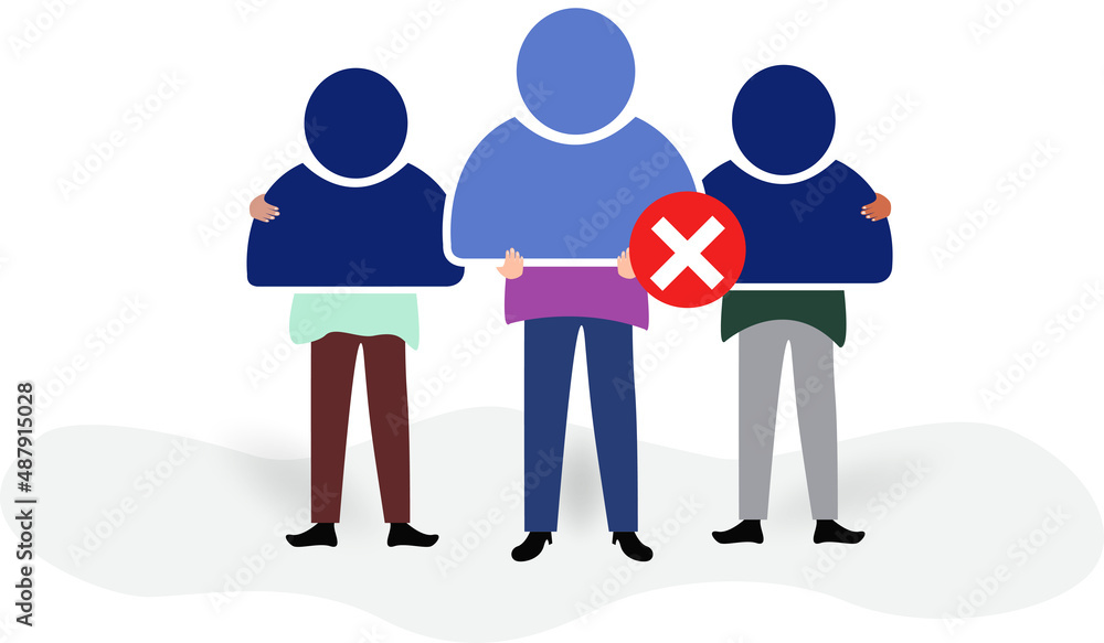 Aufkleber character cross a loading user account icon