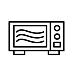 Microwave Icon Vector Illustration Design Template